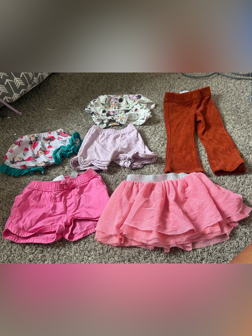 Bundle of 7 toddler girls bottoms